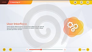 User Interface, Course layout, Assessment, e-learning template, UI, UX, education, training module