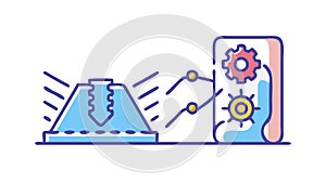 User Interface Design and Development Process, vector design Generative AI