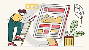 User Interface Elements Development, Web Design, vector design Generative AI