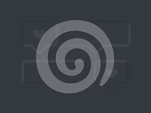 User interface elements for mobile app. Notification Symbol set