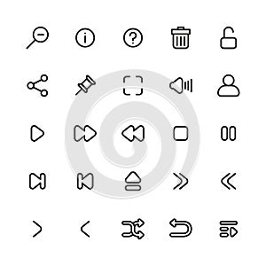 Vector design User interface icon pack_part 4