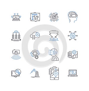 User interface line icons collection. Navigation, Design, Interactivity, Usability, Accessible, Intuitive, Efficiency
