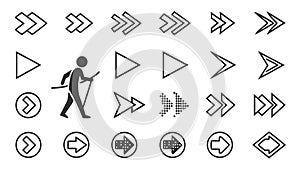 User interface navigation elements, vector design Generative AI