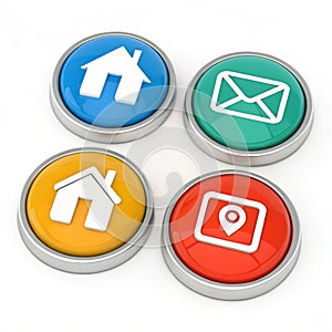 User interface set 3D icon illustration