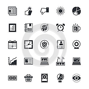 User Interface and Web Colored Vector Icons 8