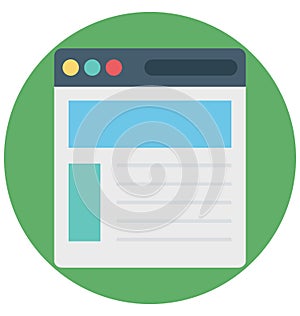user interface, web design, Isolated Vector icons that can be easily modified or edit