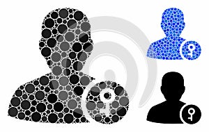 User key Composition Icon of Circles