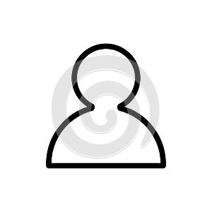 User, linear icon. One of a set of linear web icons