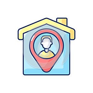 User location RGB color icon