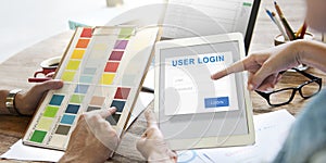 User Login Security Privacy Protection Concept