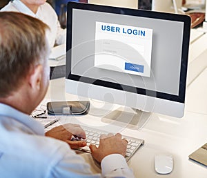 User Login Security Privacy Protection Concept