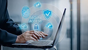 Secure-access control uses biometrics for cloud-data protection.