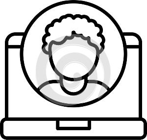 User Outline Vector Icon