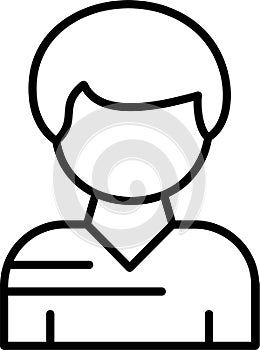 User Outline Vector Icon