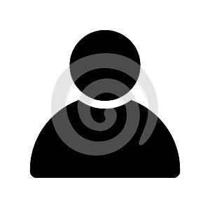 User profile avatar solid black icon