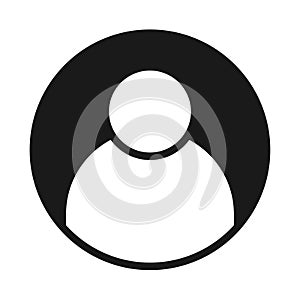 User profile avatar solid black icon