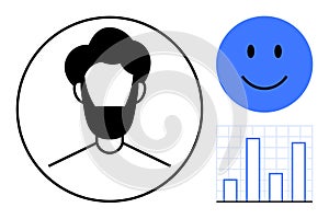 User Profile and Data Visualization Elements for Digital Communication and Analysis