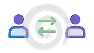 User Profile Data Sync Refresh, Account Update Synchronization, vector design Generative AI