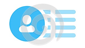 User Profile with List Icon: Settings Preferences Management, vector design Generative AI photo