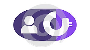 User Profile with Magnet Icon for Attraction and Engagement, vector design Generative AI