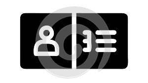 User Profile and Menu Navigation Icons Set, vector design Generative AI