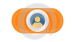 User Profile Switch Icon for Account Selection and Change, vector design Generative AI photo