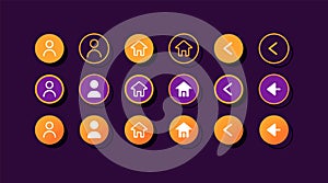 User profile UI elements kit