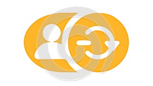 User Refresh Icon: Profile Update Data Synchronization, vector design Generative AI