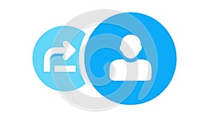 User Return Arrow Icon for Revert and Undo Actions, vector design Generative AI