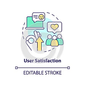 User satisfaction concept icon