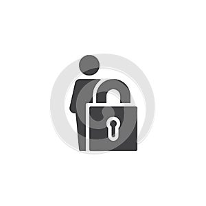 User security vector icon