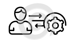 User Settings Configuration Customization Icon, vector design Generative AI