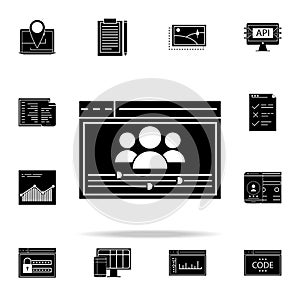 user settings icon. Web Development icons universal set for web and mobile