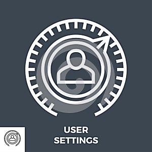 User Settings Line Icon