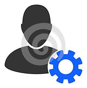 User Settings Vector Icon Flat Illustration