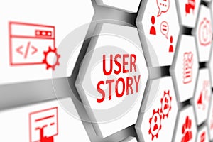 USER STORY concept photo