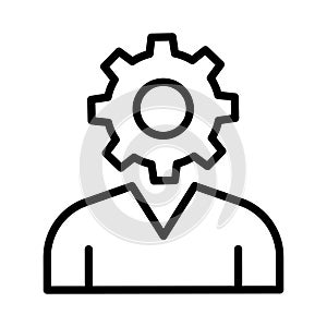 User thin line vector icon