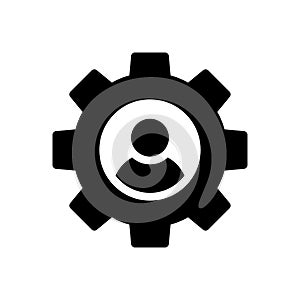 User vector glyph flat icon