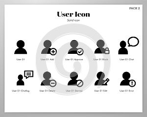 User icons Solid pack