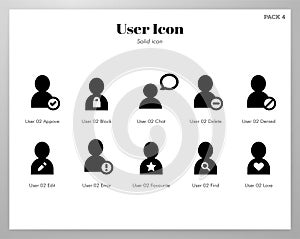 User icons Solid pack