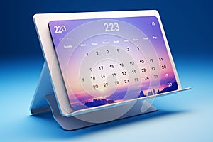 Userfriendly digital 2024 calendar mockups