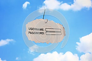 Username login and password phishing