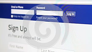 Username and Password Log In
