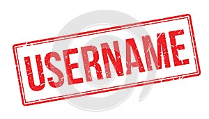 Username rubber stamp