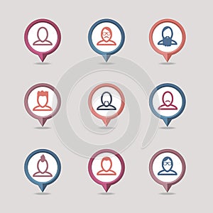 Userpic mapping pins icon