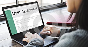 Users Agreement Terms and Conditions Rule Policy Regulation Conc photo