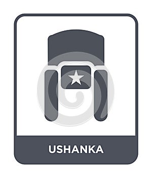 ushanka icon in trendy design style. ushanka icon isolated on white background. ushanka vector icon simple and modern flat symbol