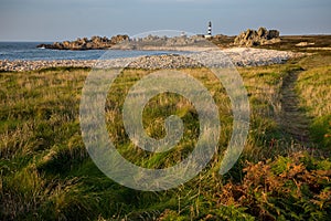 Ushant island coastline landscape