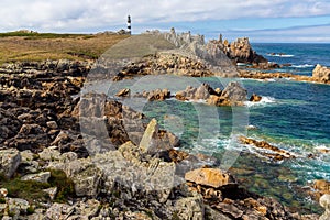 Ushant island sharp coastline