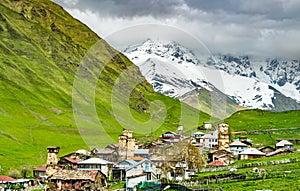 Ushguli village with Svan towers - Upper Svaneti, Georgia